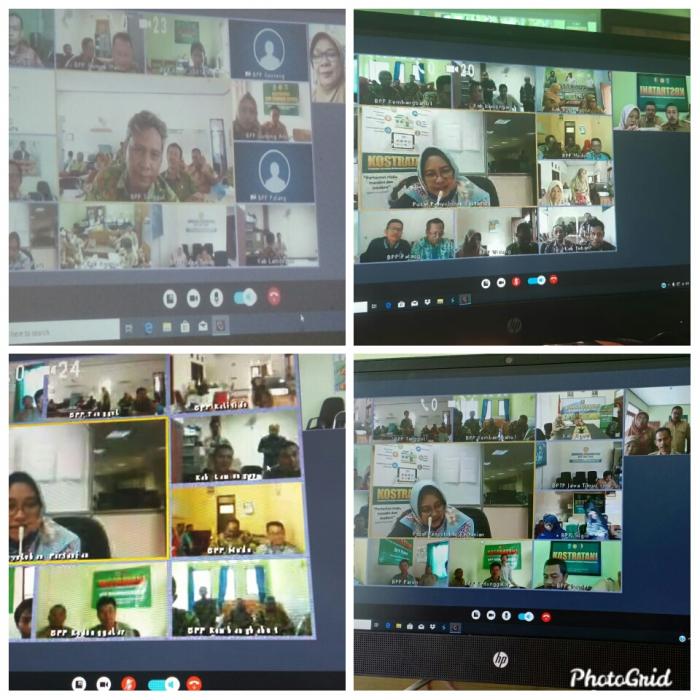 Uji Coba Teleconference Kostrada Dan Kostratani