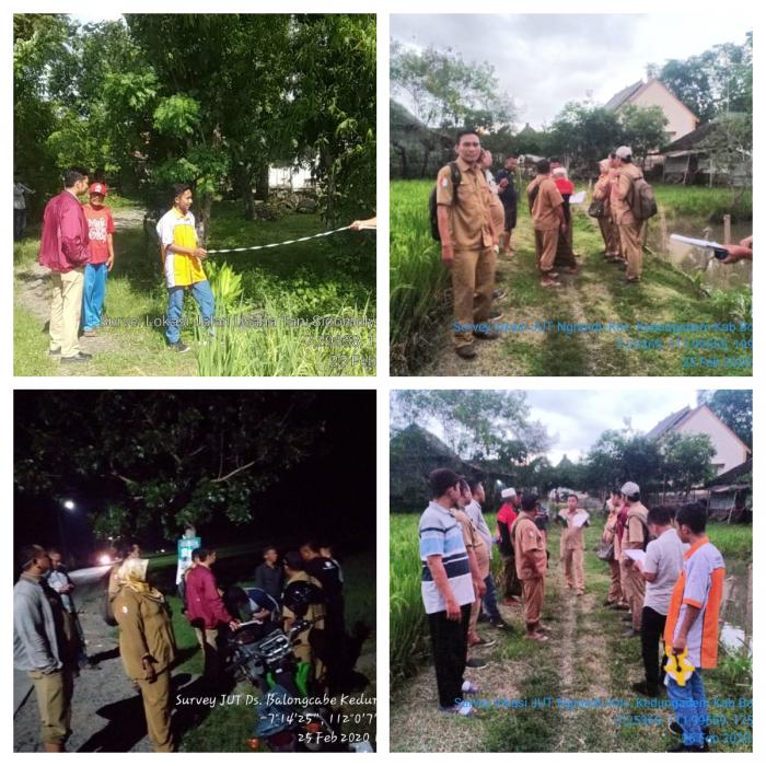 Survey Lokasi JUT di Kecamatan Kedungadem