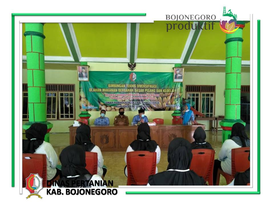 Bimbingan Teknis Diversifikasi Olahan Makanan Berbahan Dasar Pisang dan Kedelai