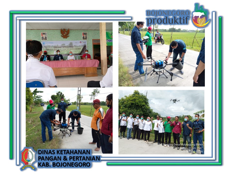 Pengenalan Sprayer Drone di Desa Mulyoagung Kecamatan Balen Kabupaten Bojonegoro